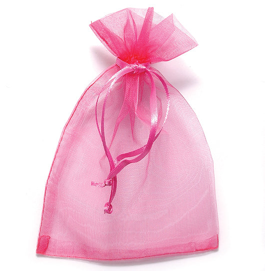 10MS787-94: Jewelry Bag Fuchsia 10x15cm-10PC Pack