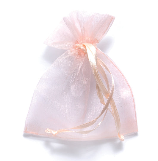 11MS787-33: Jewelry Bag Peach 8.5x10cm-10PC Pack