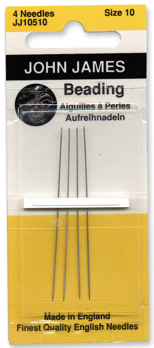 JJ105-10: Needle John James Beading #10 JJ105-10 4PC