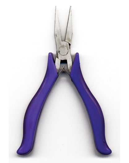 FI428: Flat Nose Plier Purple Handle Lapjoint 1 Each