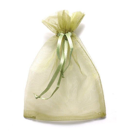 10MS787-83: Jewelry Bag Olive 10x15cm-10PC Pack