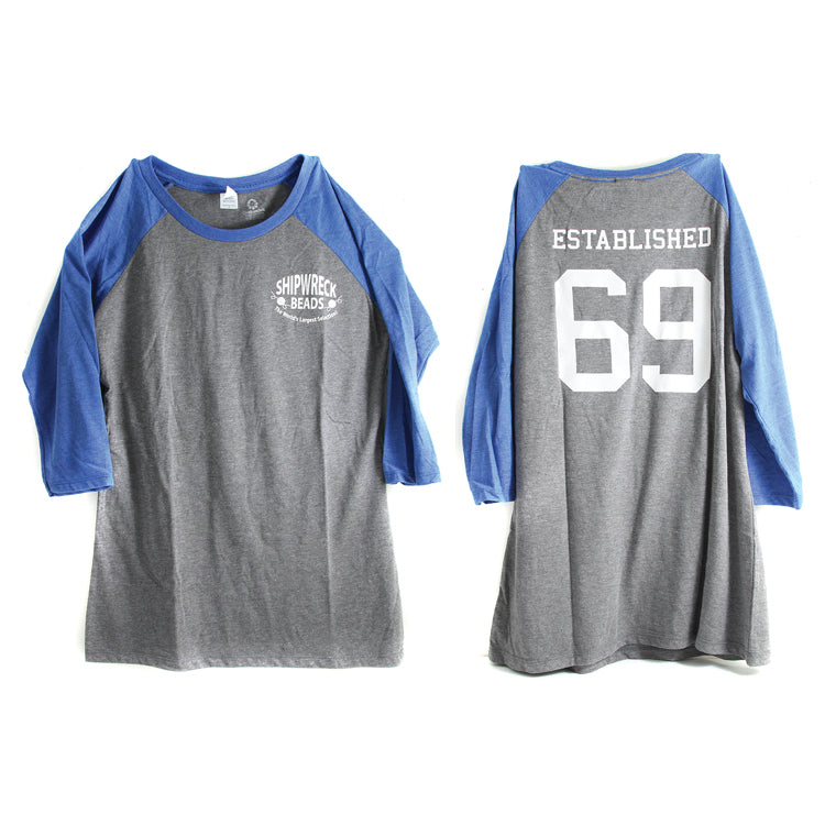 5MS798-XL: Shipwreck Ladies Baseball T-shirt Xl - 1 Piece