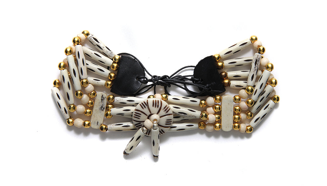 BN940-9: Bone Multi Strand Choker