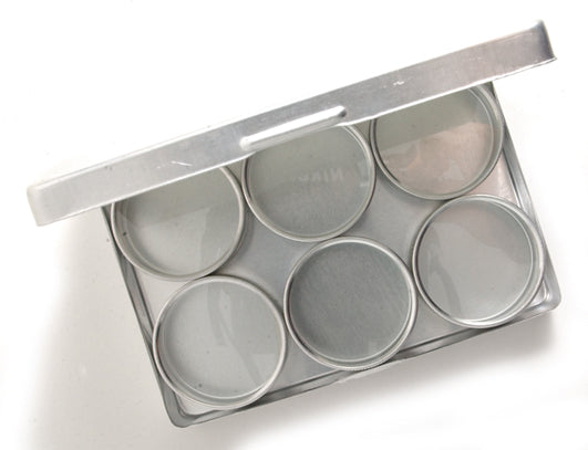 4MS93: Aluminum Box 6.5x4.25 In 6 Mini Tins-SE