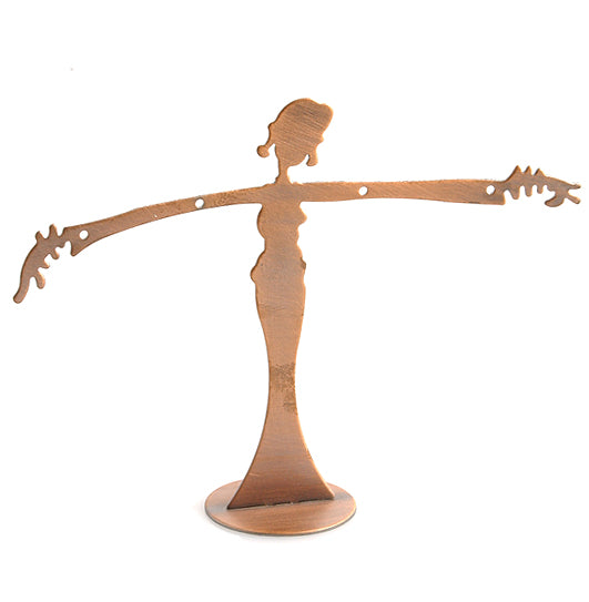 FI4410-L4: Earring Stand Lady Copper 5.6x4