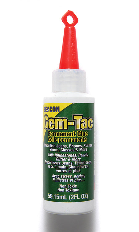 FI405-GT2: Gem Tac Permanent Adhesive 2 Ounce Bottle - 1 Each