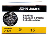 FI281-15: Needle John James Beading #15 L4320-15 25PC