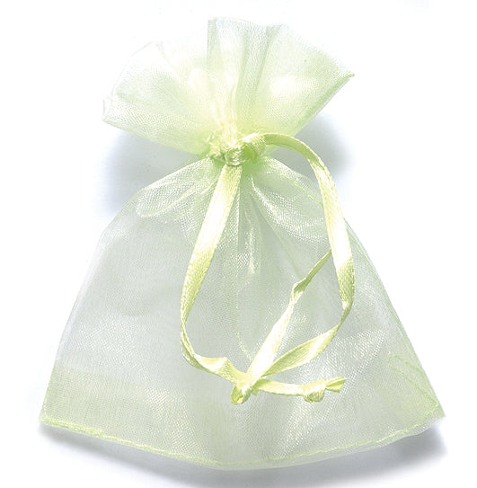 11MS787-82: Jewelry Bag LT Green 8.5x10cm-10PC Pack