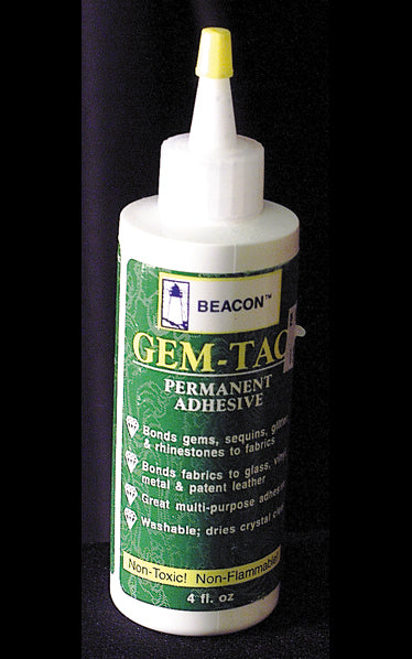 FI405-GT: Gem Tac Permanent Adhesive 4 Ounce Bottle - 1 Each