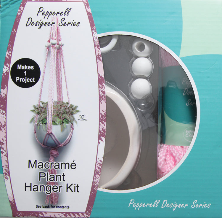 KT3401-MH: Macrame Ceramic Plant Hanger Kit