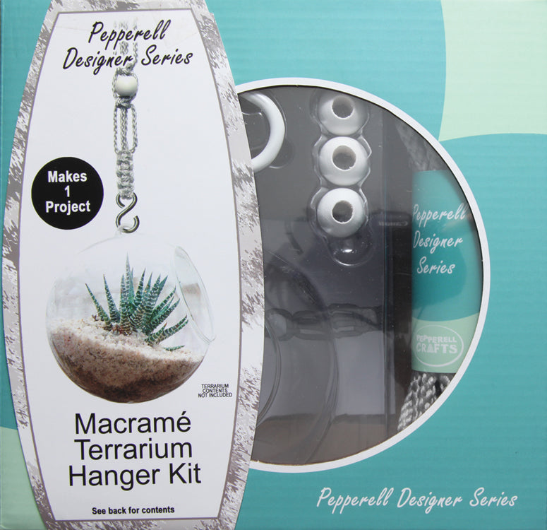 KT3403-MH: Macrame Terrarium Plant Hanger Kit