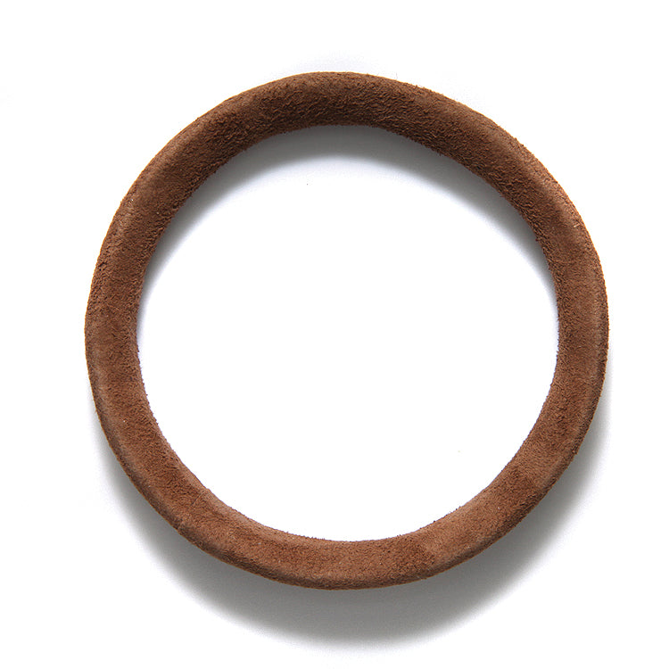 LN901-156: Suede Bangle 12mm Brown Large 65mm Inner Diameter - 1 Each