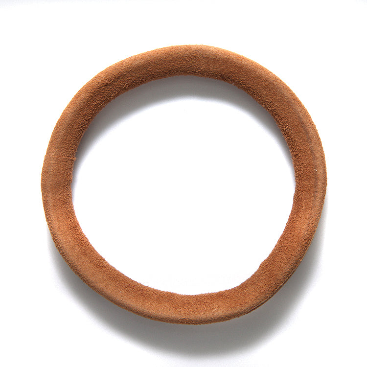 LN901-152: Suede Bangle 12mm Camel Large 65mm Inner Diameter - 1 Each