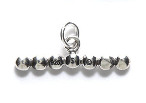 SS786: Sterling Silver Beading Charm 6x21mm - 1 Piece