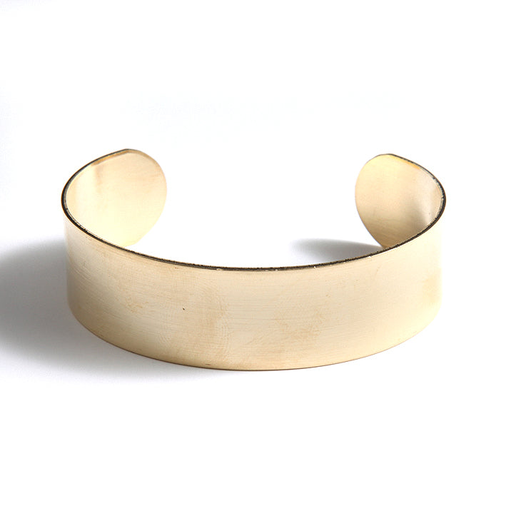 ME1-BR3: Brass Cuff Blank .75 Inch Wide 1 Each