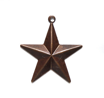 VJ6016: Vintaj Starburst Charm 12x25mm