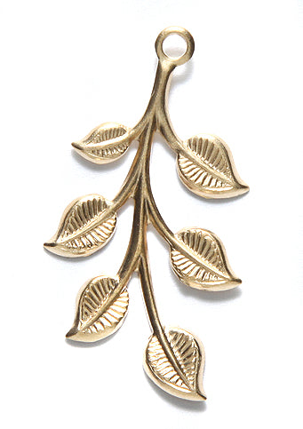 VV1047: Vintaj Spring Leaves 18x37mm