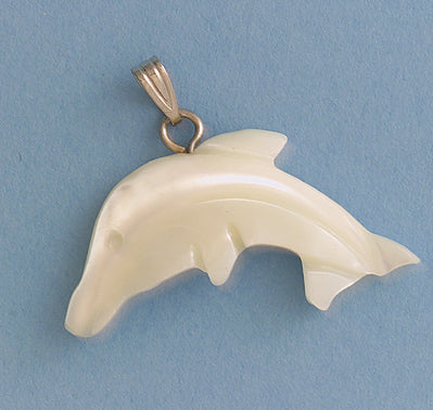 MP486: MOP Dolphin Charm 30mm-4PC