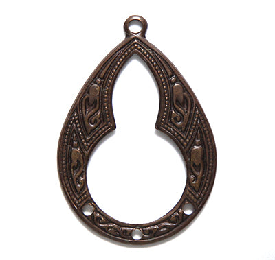 VJ6008: Vintaj Bohemian Tear Drop 21x30mm