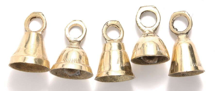 BL403-B: Bell Brass Asst Styles 25-35mm 5PC