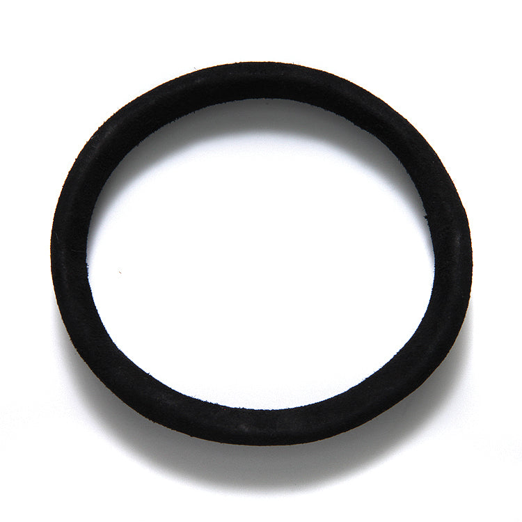 LN901-109: Suede Bangle 12mm Black Large 65mm Inner Diameter - 1 Each