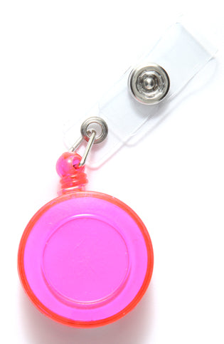 MS197-P: Retractable Badge Holder Pink-5PC