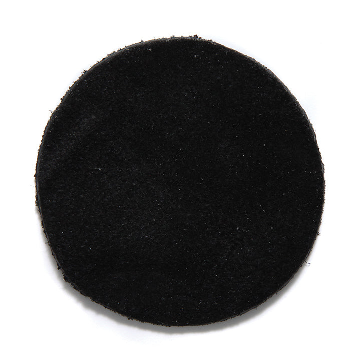 LD109-2: India Suede Leather Disc Black 2 Inch - 1 Piece