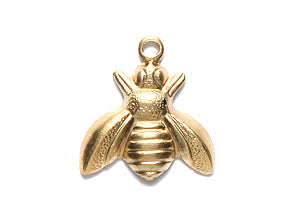 VV1005: Vintaj Bumble Bee 12x13mm