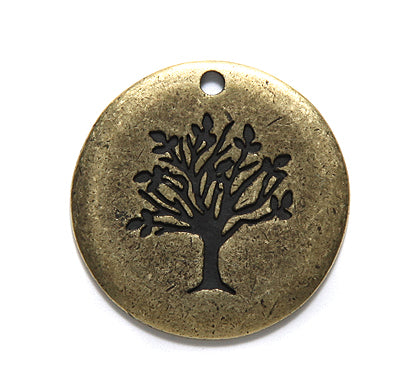 VP149-AB: Vintaj PW Family Tree 25mm Ant Brass