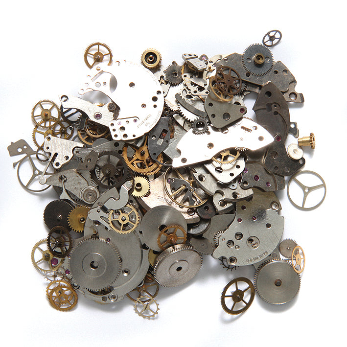 WX525-P: Watch Parts Steampunk Mix 50  Gram Box - 1 Box