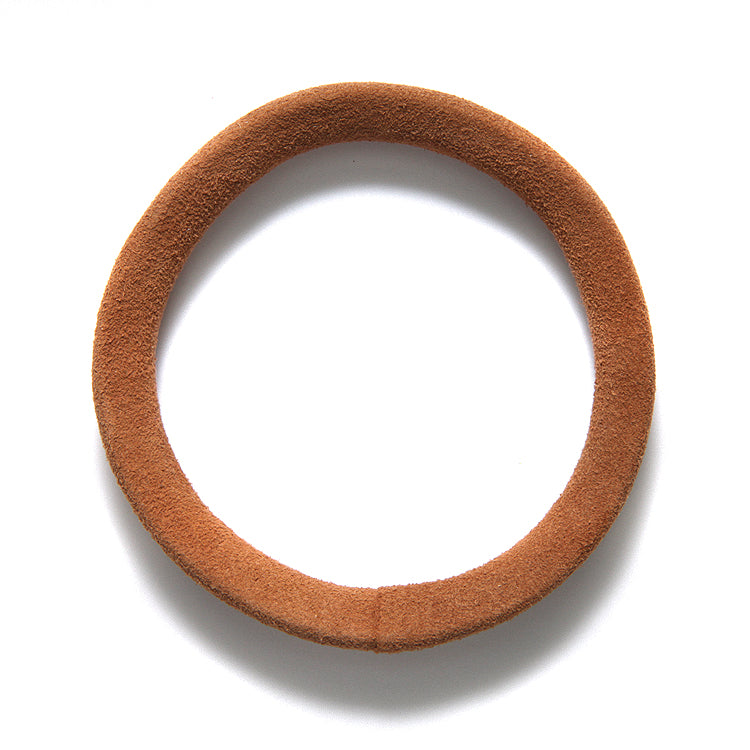 LN900-152: Suede Bangle 12mm Camel Small 62mm Inner Diameter - 1 Each