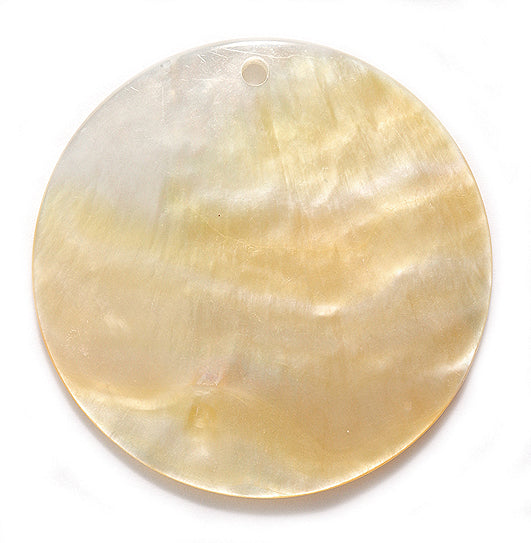 SH372: Cream Shell PNDNT Flat Disc 40mm