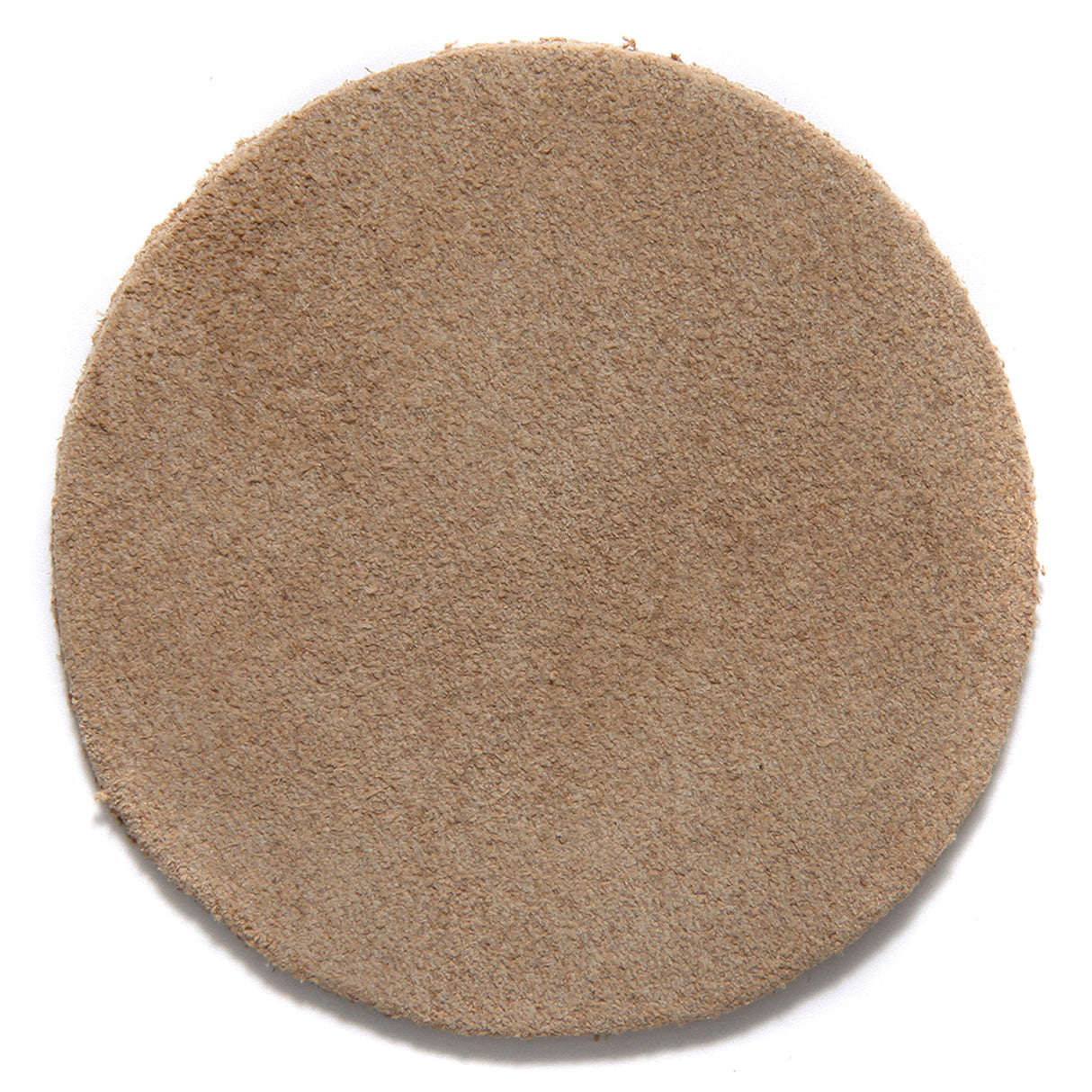 LD152-4: India Suede Leather Disc Tan 4 Inch - 1 Piece