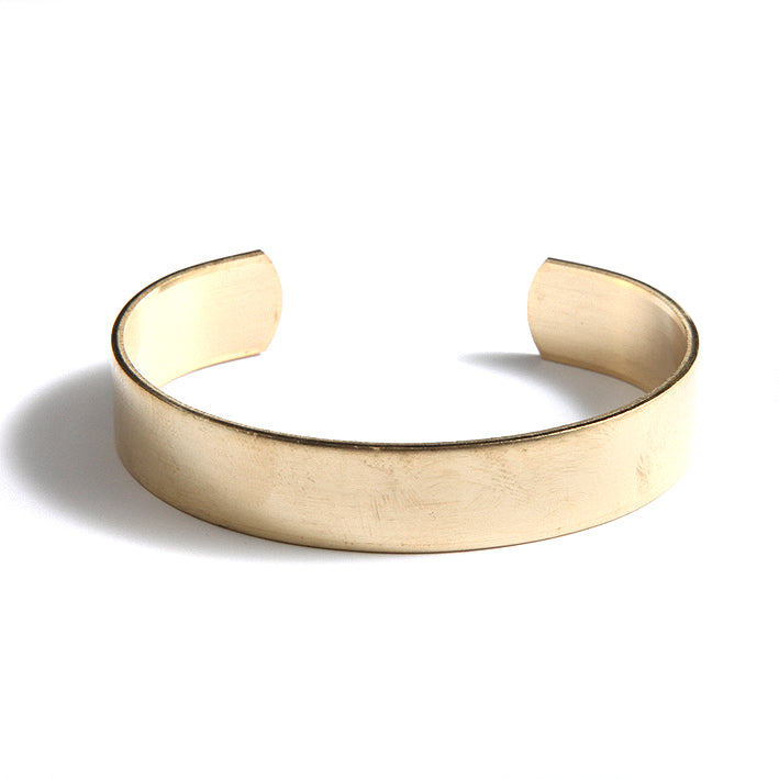 ME1-BR2: Brass Cuff Blank .5 Inch Wide 1 Each