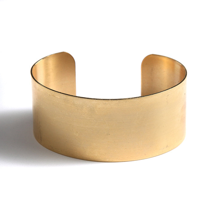 ME1-BR4: Brass Cuff Blank 1-1/8 Inch Wide 1 Each