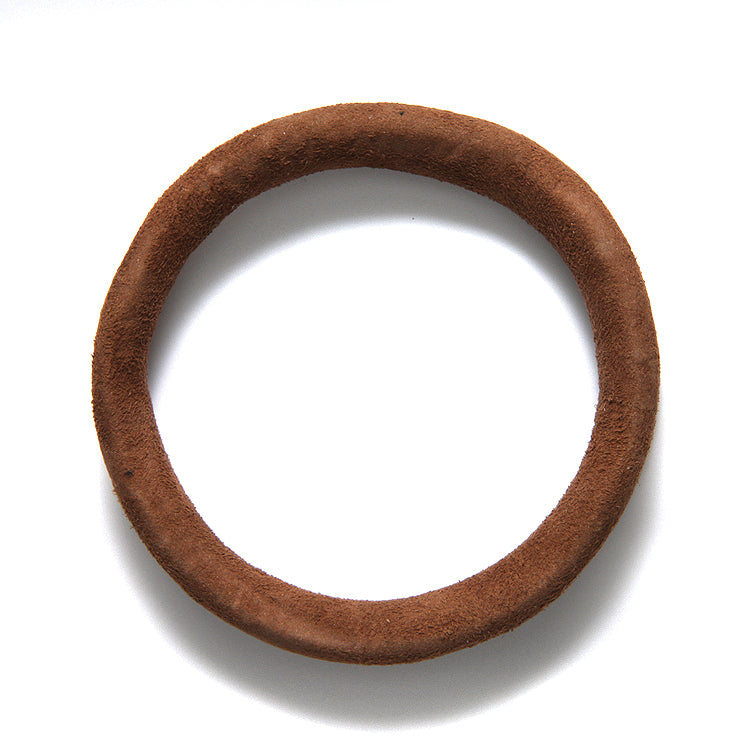 LN900-156: Suede Bangle 12mm Brown Small 62mm Inner Diameter - 1 Each