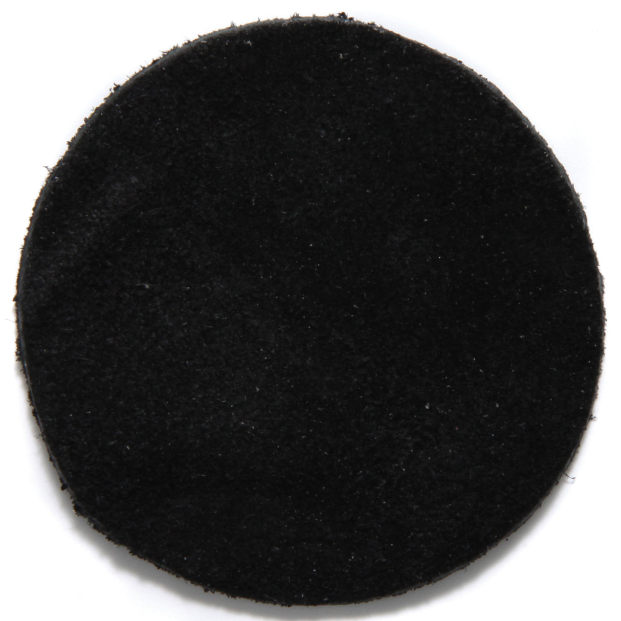 LD109-6: India Suede Leather Disc Black 6 Inch - 1 Piece