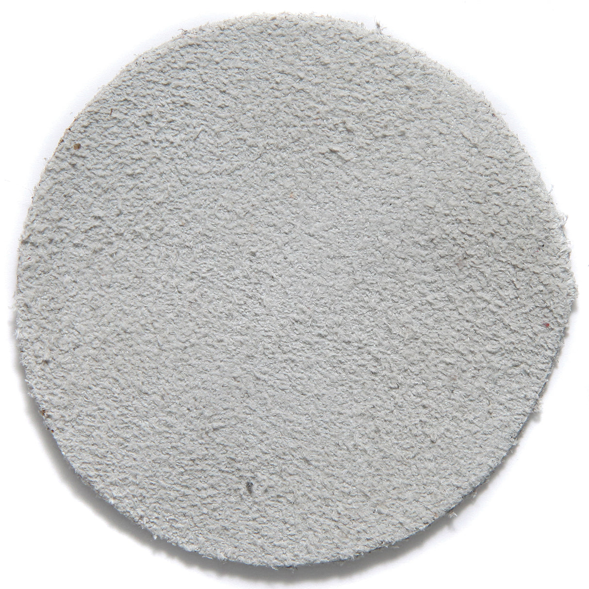 LD115-4: India Suede Leather Disc White 4 Inch - 1 Piece