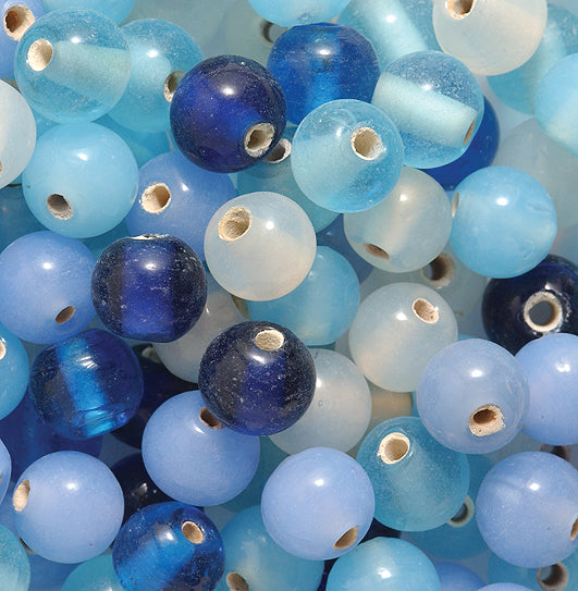 9VE525-RD2: Bead Mix Round Splash Bead Mix 8-9mm 1000GM