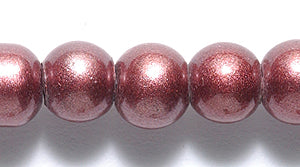 7IN647: Round Glass Pearl Wine 6-7mm 16 Inch-STR