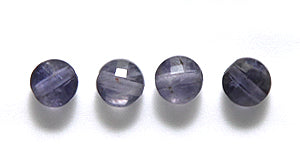 4ST486-CF: Iolite FC Coin 4mm 15PC