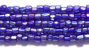 9SC578-T: CZ Seed Bead 3-cut TR Cobalt AB 9/0 10HK