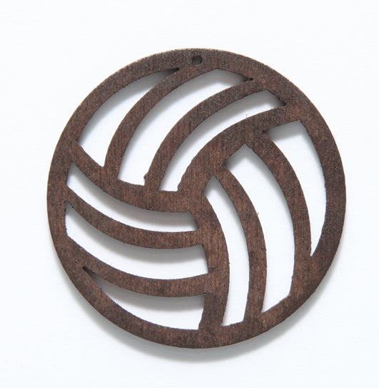 38WC831-58: Wood Circle Trinity 38mm Dark -20PC