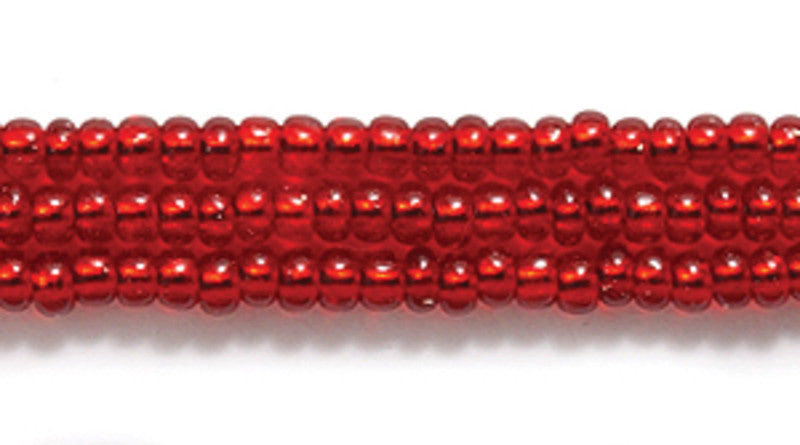 11SB444-RHR: CZ Seed Bead SIL-Line Ruby Round Hole 11/0-1HK