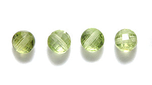 4ST415-CF: Peridot FC Coin 4mm 92pst AVG 10PC