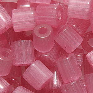 6IN290-1: Tile Bead Pink Opal 6mm 75GM