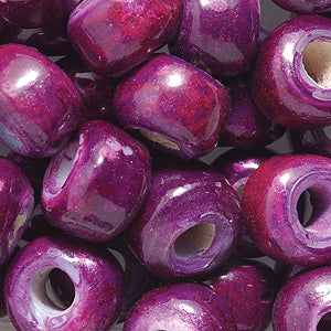 9IC698: Crow DK Purple Speckle 9mm -150PC