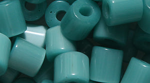 6IN183: Tile Bead Sea Green 6mm 75GM