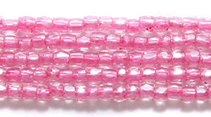 9SC793-TA: CZ Seed Bead 3-cut Terra DK Pink Lined 9/0 10HK