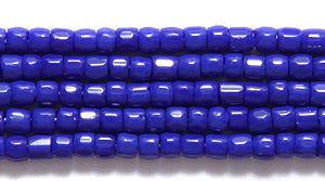 9SC176: CZ Seed Bead 3-cut DK Blue 9/0 5HK